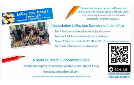  Création du Club « LeRoy  des Dames »  à Maresches