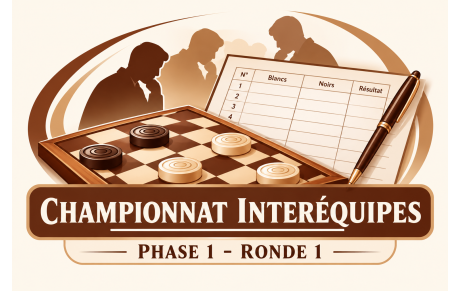 Quelques parties du championnat interéquipes – Phase 1, ronde 1